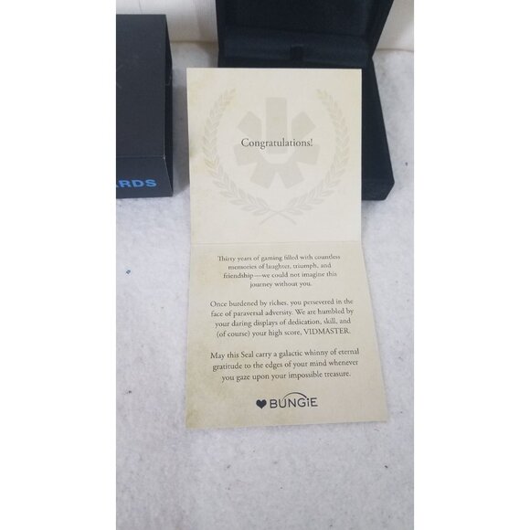 Destiny 2 Vidmater Seal Pin Bungie Rewards‎ Medallion RARE RETIRED - Picture 2 of 5